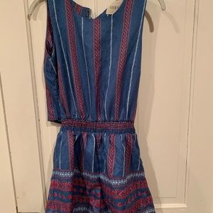 Moon river open back romper